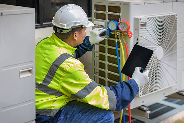Professional Hvac Maintenance technician working in Weston, MA